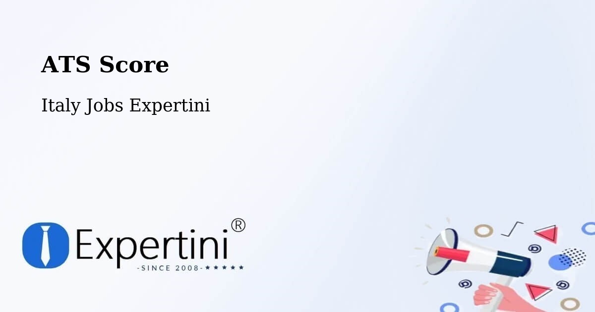 Resume ATS Score & Job Description Match Tool – Chions - Italy Jobs Expertini